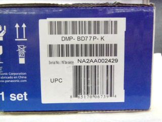 Panasonic Smart Network Blu ray Disc Player Model DMP BD77P K