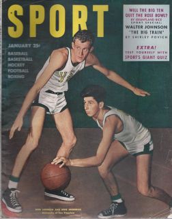 January 1950 Sport Magazine Don Lofgran San Francisco Basketball EX