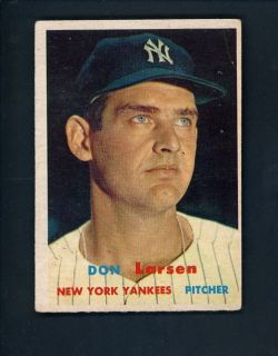  1957 Topps 175 Don Larsen Yankees