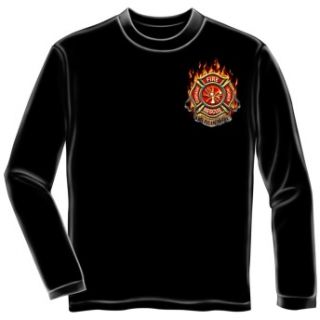 Firefighter Fire Rescue American Made Long Sleeve T Shirt