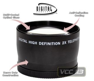 2X Telephoto Lens for Sony DSC F828 DSC H2 DSC H5 VCL DH1758