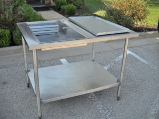 Stainless Steel Donut Glazing Table   Glazer for 18x26 screens
