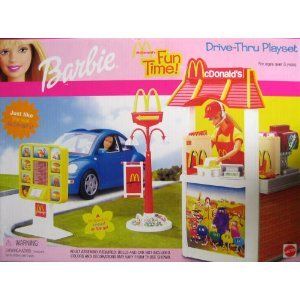 Barbie Fun Time Drive thru McDonalds Playset New SEALED