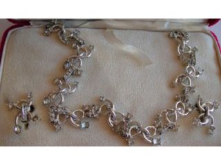 Vintage Duane Crystal Rhinestone Necklace Earrings