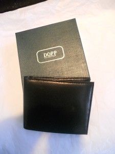 Dopp Pullout Passcase Billfold Genuine Polished Calfskin Leather