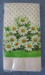  16 Daisy Daisies Flowers Floral Paper Guest Towels Napkin 3 Ply Vtg