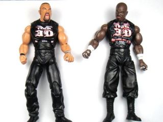 2X WWE TNA Wrestling Dudley Boyz Team 3D Wrestle Action Figures Kids