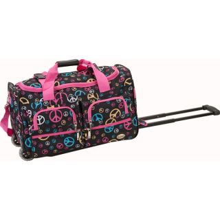 Luggage PRD322 Peace ROCKLAND PRD322 PEACE 22 Inch ROLLING DUFFLE BAG