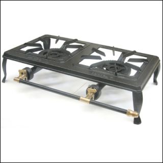 Double Burner Cast Iron Stove Propane Cooking Stove