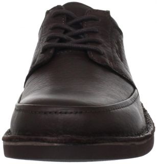 Clarks Mens Oxford Doby 4 Eye Casual Shoe Brown Tumbled