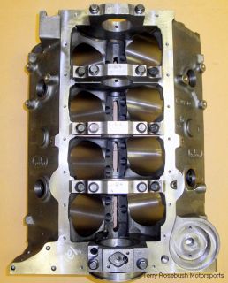  Little M SBC Chevy 350 Main Engine Block w Nodular 4 Bolt Caps