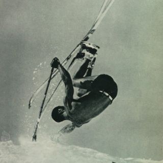   Winter Photo Book 1932 Vintage Alpine Ski Skiing Skiers Snow Antique