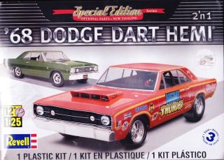 1968 Dodge Hemi Dart 2n1 Stock or Race 1 25th Plastic Model Kit Revell