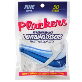 Lot 5x50 Plackers Fine Flossers Dental Floss Pick
