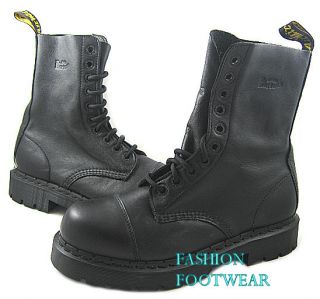 Used Dr Martens Mens 8267 Black Leather Boot Shoes US 11