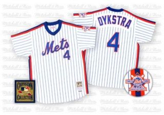 Len Dykstra 1986 New York Mets Jersey Authentic Throwback Mitchell