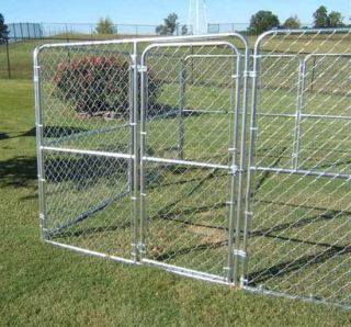 Welded Chain Link Dog Kennel 20 x 25 x 6H Strong Secure 32 Walk