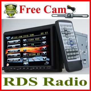 Free Night Camera 7 Car DVD Stereo Double DIN in Dash