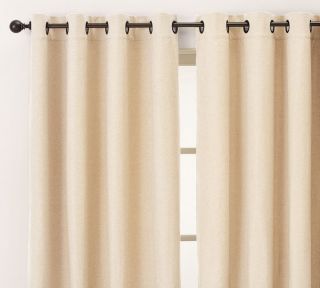 POTTERY BARN PEYTON GROMMET DRAPES 108L, SET OF 2, FRENCH IVORY