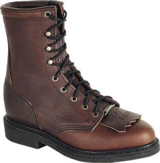 Double H Womens 9314 8 Lacer Boot Black Walnut Work Western Boot New