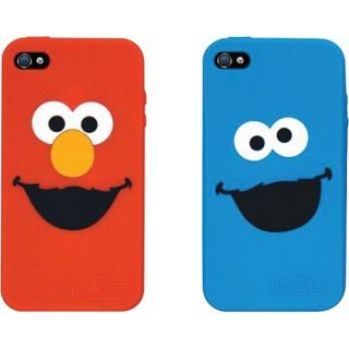 DreamGear iPhone 4 Elmo and Cookie Monster Silicone Cases