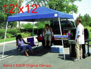 New EZ Up Blue 12 x 12 Gazebo Cabana Canopy Tent w Case