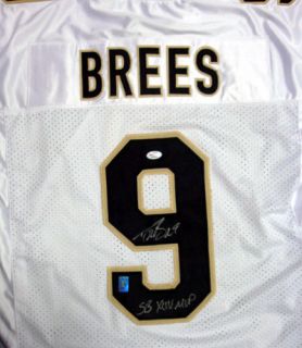 Drew Brees Autographed Signed Saints White Jersey SB XLIV MVP PSA DNA