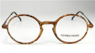 Demi Amber Marble Round Vintage Dollond & Aitchison UK Retro Eyeglass