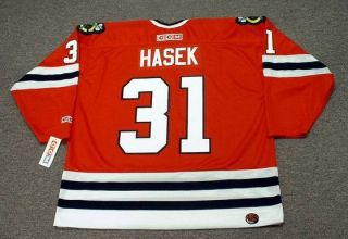 dominik hasek blackhawks 1992 vintage jersey xxl