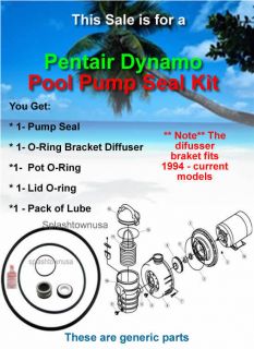 Pentair PacFab Dynamo Pool Pump O Ring Seal Kit
