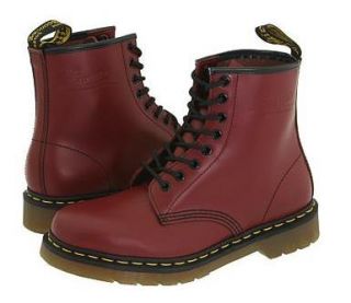 Dr Martens 1460 Cherry Red Leather Unisex Boots Shoes