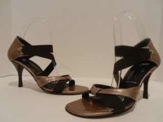 New Donald J. Pliner Jeruse Sandals US 8 Narrow Taupe/Expresso Shoes