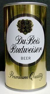 du bois budweiser beer pulltab can du bois pa rare 1960 s du bois