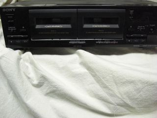Sony TC WR445 Dual Cassette Player Recorder