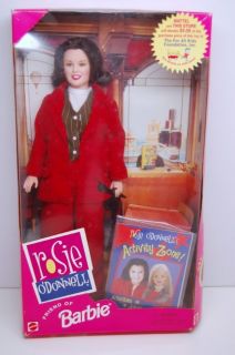 Barbie Rosie ODonnell Doll Red Suit 1999 Stage
