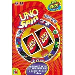 Uno Spin to Go Card Game Mattel R2820 New Great Drinking Game