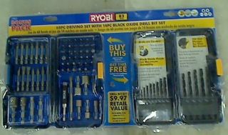 Ryobi 82 PC Bonus Pack 68 PC Driving Set with 14 PC Black Oxide Drill