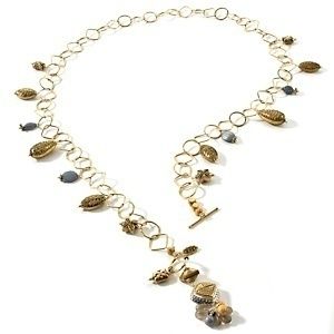 Statements by Amy Kahn Russell Smoky Quartz 38 Drop Necklace