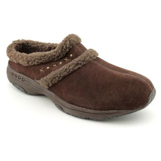 Easy Spirit Travelbuzz Womens Size 11 Brown Regular Suede Clogs Shoes