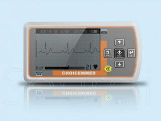 Portable Handheld ECG EKG Heart Monitor MD100A1, CD& 3 lead Cable