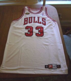 Scottie Pippen 33 Bulls 98 Finals Game Jersey Nike LOA