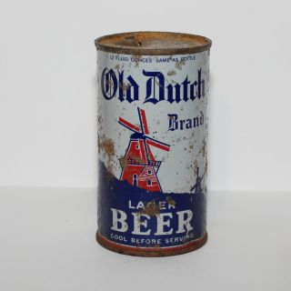 old dutch brand lager beer oi flat top