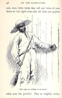 RARE 1892 Southern Plantation Negro Dialect Georgia Black Slavery 1st
