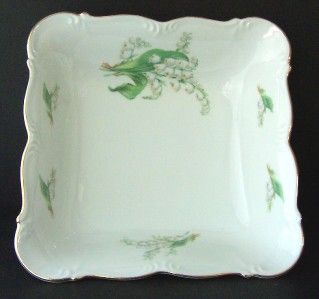 Edelstein China Maria Theresa Lily of The Valley Square Vegetable