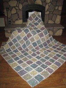  84 x 90 Rag Quilt Queen HM Lily Pads Dragon Fly Hyacinth Iris