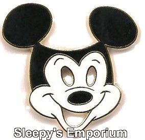 Mickey Black and White Comedy Mask Disney Lanyard Pin