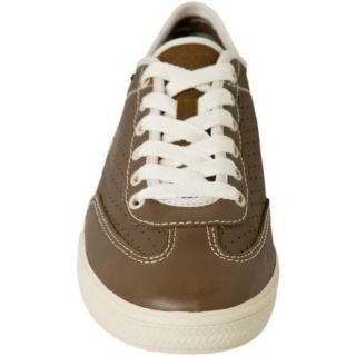 SIMPLE Eco Friendly Leather Sneakers Shoes Womens 7.5 NEW Brown Creme