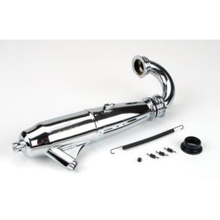 Dynamite 1 8 Scale 053 Mid Range Polished Inline Tuned Exhaust Pipe