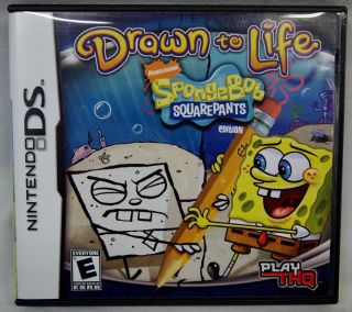 Spongebob Squarepants Drawn to Life Nintendo DS 2008 DSi