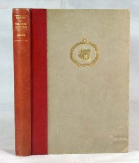 Poems William Collins,Edmund Blunden. 1929 Signed Limired Edition